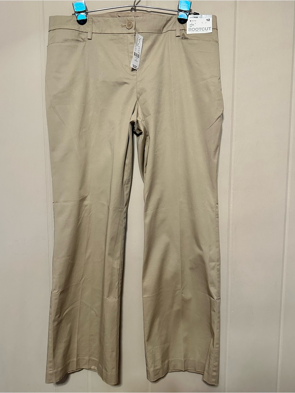 Women’s Bootcut chinosin Khaki - 12P
